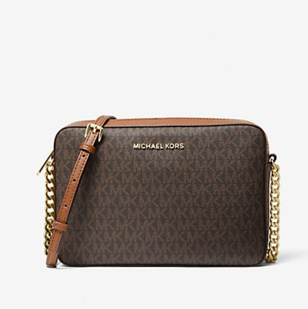 MICHAEL KORS Jet Set Monogram Crossbody Bag